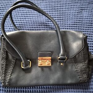 Elegant Navy Blue Handbag